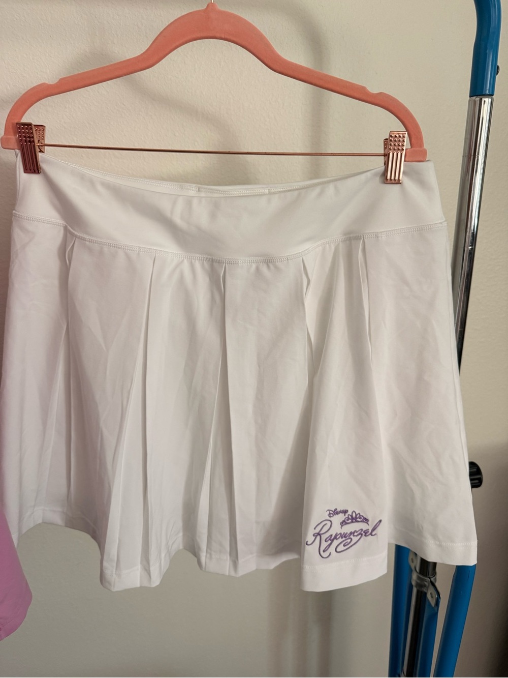 Disney White Skater Skirt with Purple Rapunzel Logo